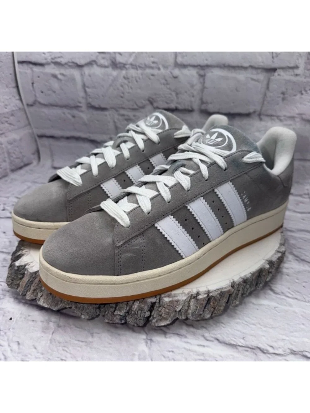 Adidas Campus 00s Grey White Suede Sneakers HQ8707 Mens Shoes Low Top Size 12